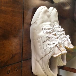 White Reebok Palace Shoes